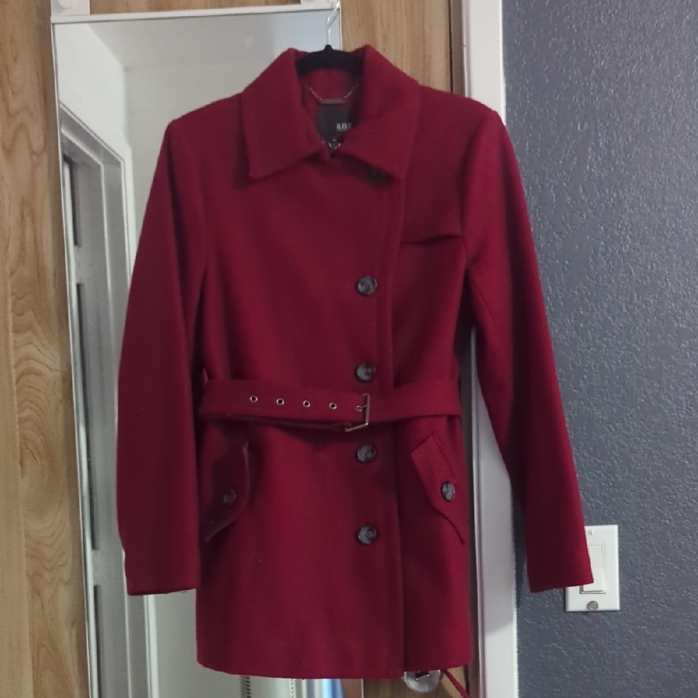 a.n.a Women's Burgundy Trench Coat
